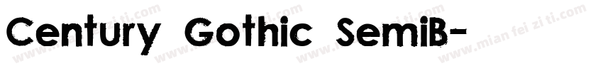 Century Gothic SemiB字体转换